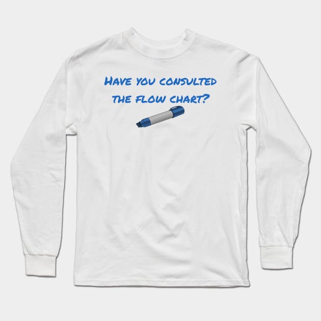 flow chart Long Sleeve T-Shirt by 752 Designs